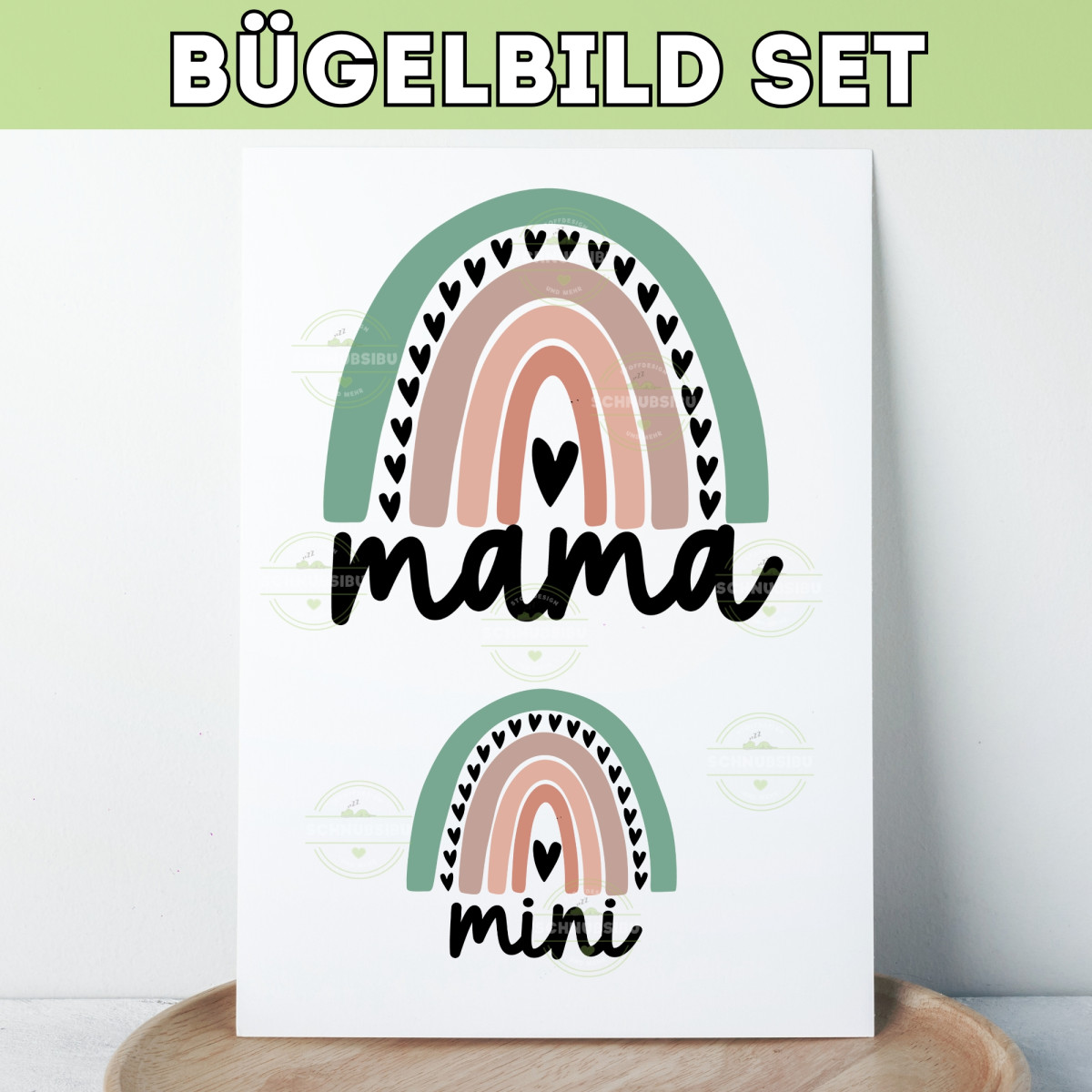 Bügelbild Muttertag - Mama Min